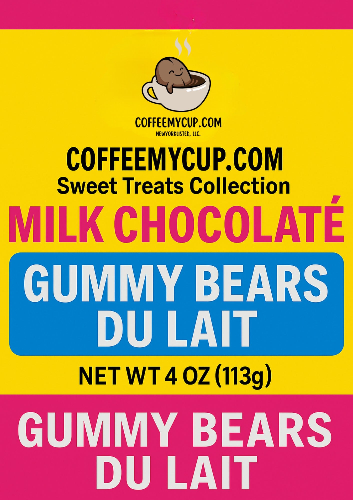 Coffee My Cup Sweet Treats Collection: Milk Chocolaté Gummy Bears du Lait