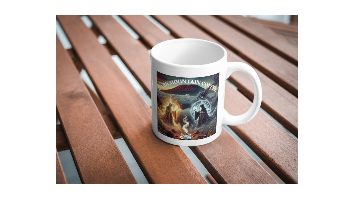Dark Mountain Coffee Mug – Wizards of Light and Shadow Coffee My Cup 