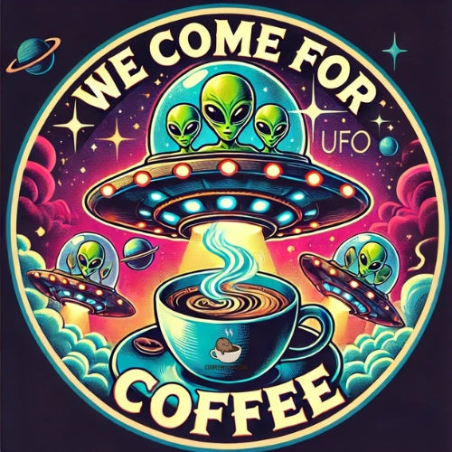 Coffee My Cup Coffee Swag Collection - Short Sleeve Interstellar Fog Chaser Coffee T-Shirt - Coffee My Cup