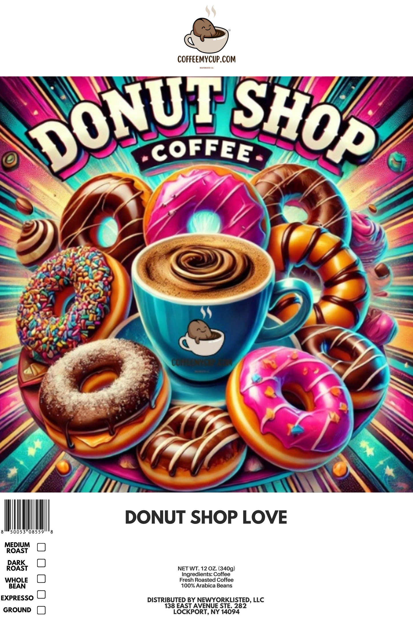 Creative Coffee Collection: Donut Shop Love Coffee