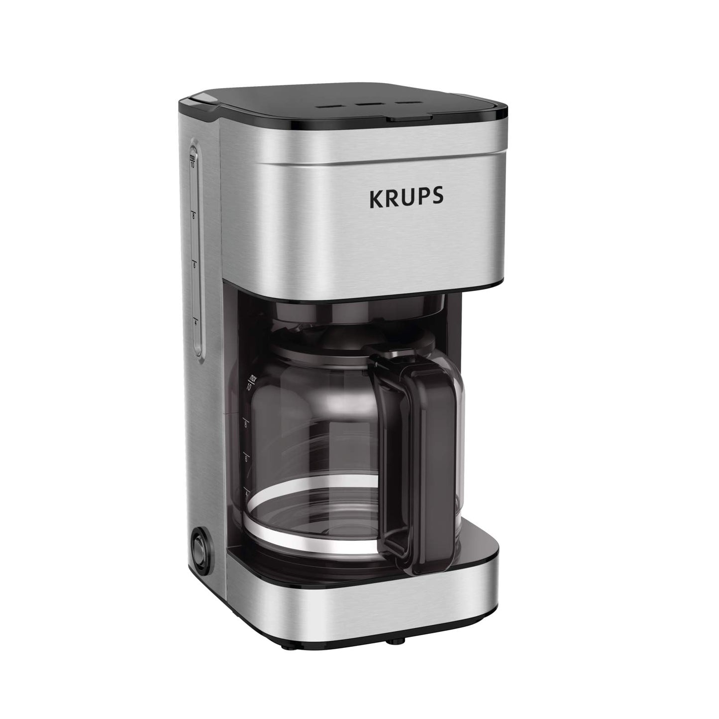 Coffee My Cup: Silver Krups coffee maker on a white background