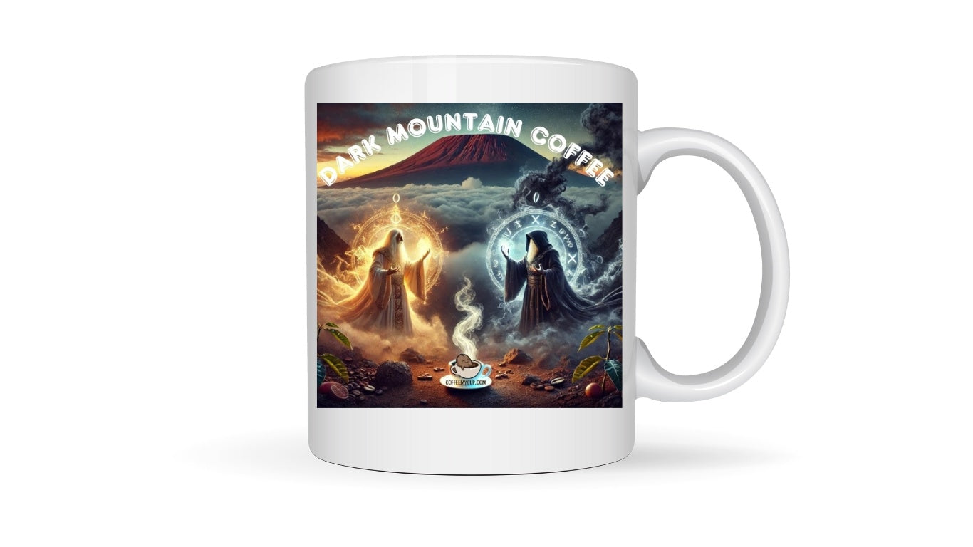 Dark Mountain Coffee Mug – Wizards of Light and Shadow Coffee My Cup 