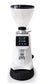 Coffee My Cup: White coffee grinder with digital display on a white background, featuring the DongPei brand logo.