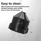Coffee My Cup: Black ABS cleaning device with water splashing around it on a white background