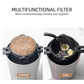 Coffee My Cup: Multifunctional filter for coffee and tea with text 'Multifunctional Filter' and 'More Environmentally Friendly and Hygienic'.