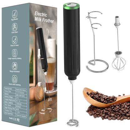 Coffee My Cup: USB Rechargeable Milk Frother for Coffee Milk Foam Maker with Stand - Coffee My Cup