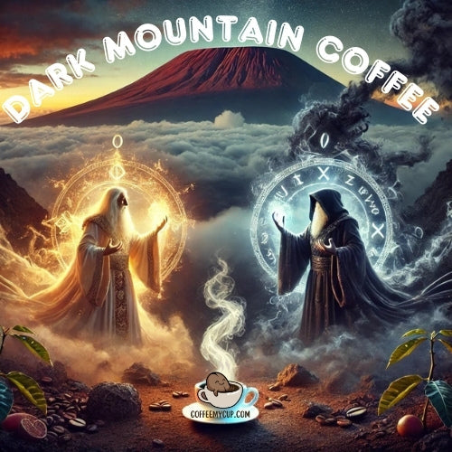 Dark Mountain Coffee Mug – Wizards of Light and Shadow Coffee My Cup 
