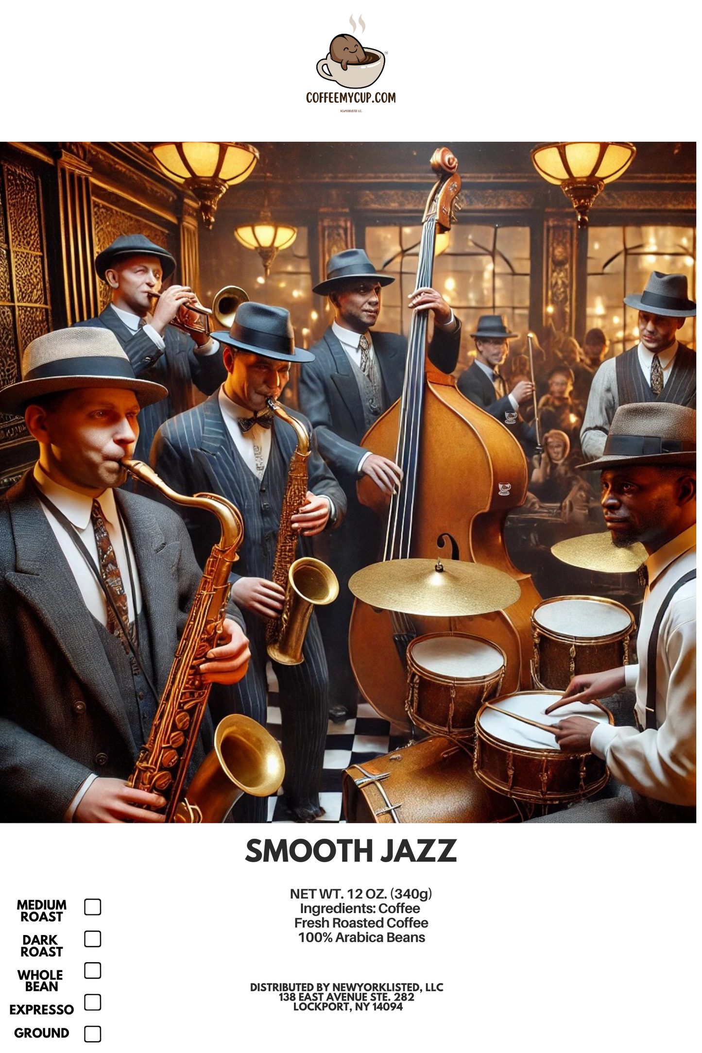 Smooth Jazz Coffee - Creative Coffee Collection Coffee My Cup 