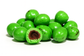 Coffee My Cup Sweet Treats Collection: Café Mint Espresso Beans: Green chocolate candies with a brown center on a white background